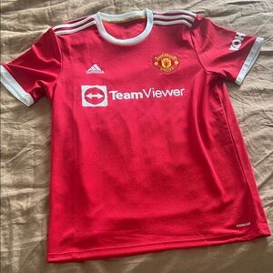 Adidas Red Manchester Soccer Jersey